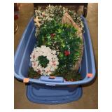 Tote of Vintage Christmas Wreaths
