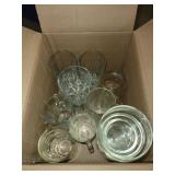 Box Lot of Misc. Glasses & Dessert Bowls