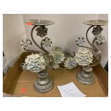 Lot of Snowflake Candle Holders.