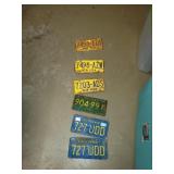 Lot Of 6 License Plates  California/Michigan  &