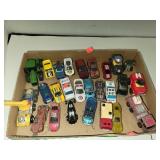 Flat of Cars & Tractors Etc Hot Wheels Etc