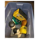 Tote W/ Hardhat/Flashing Light & 2 Ceramic Heads