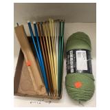 Knitting Lot Includes Variety of Needles and One