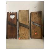 Lot of 3 Vintage Slaw Cutters