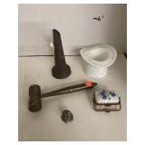 Unique Lot Includes Small Ceramic Box, Tiny