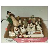 Flat of Snowman Decor
