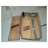 Flat of Vntg Items 2 Cnt Slaw Cutters/Rake