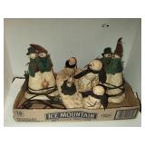 Flat of Snowman Decor Lights