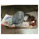 Flat of Decor Items FallDecor Candle Holders Etc