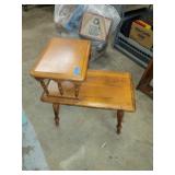 Vntg Wood End Table