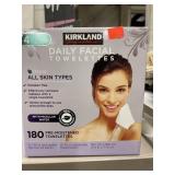 Daily Facial Towelettes.  180/ box.