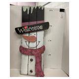 Wood Snowman.  29.5x 8in