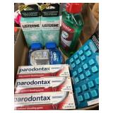 Dental hygiene care. & after shave.