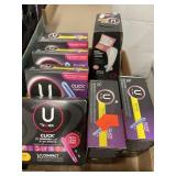 Feminine Hygiene.  6 boxes tampons. 1 box panty