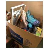 Misc bags, tray, decor, printer