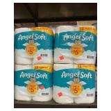 4pkgs 12ct. Angel Soft Toilet paper.