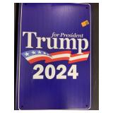 Trump 2024 - 8 X 12 inch Metal Sign