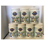 7-19.4 oz Garden of Life Protein+Greens Powder.
