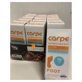 18 boxes Antiperspirant Foot Lotion exp 11/21