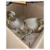 Wall sconce. Double lights. Sprinklers & misc