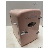 Mini Frigidaire electric fridge. Holds 6 pk.