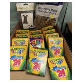 13 boxes Crayola crayons & misc