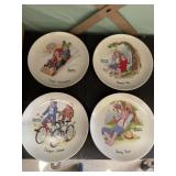 4 Norman Rockwell 6in plates.