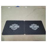 2 Cnt Harley Davidson Floor Mats Approx 14 x 16