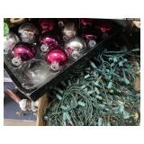 Christmas lights & balls.