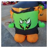 Halloween Witch Inflatable Yard Decor / Blow Up