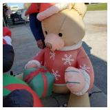 Christmas Bear Inflatable Yard Decor / Blow Up