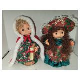 2 Animated Seasons Greetings Dolls (Works)