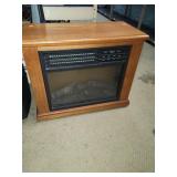 Realistic Flame Heater in Wood Case