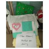 Lot of 4 Different Patterns of Fabric for Sewing