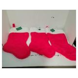 3 Cnt New Red Stockings