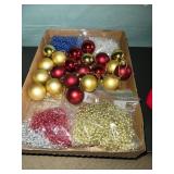 Flat of Beaded Garland  & Christmas Ornaments