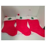 3 Cnt New Red Stockings