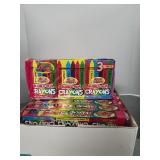 12 Pkgs (3 In each) Bubble Gum Crayons