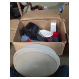 Box Lot of Tupperware  & Storage Containers