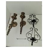 2 Sets of Wall Candle Holders