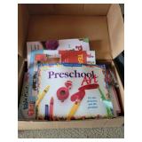 Box Of Preschool Art Books & Some Supplies