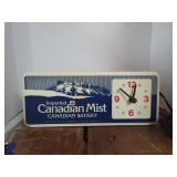 Imported Canadian Mist Whisky Clock