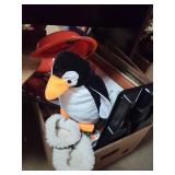 Misc Box Lot/ Pictures/Frames/Slippers Etc