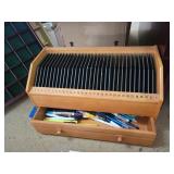 Wooden Divider W/ Drawer