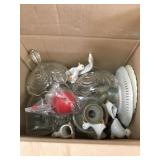 Box of Glassware
Decorative Plates, Glasses,