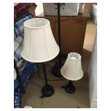 Qty 3 Lamps
1 Floor lamp, 2 Table Lamps