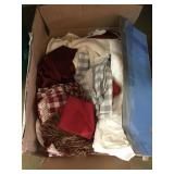 Box Lot of Textiles
Placemats, Curtain Pulls,