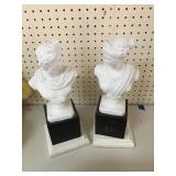 2 Bust Statues 
Approximately 15in tall