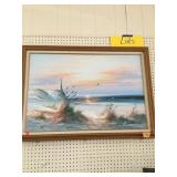 Seashore Picture 
Painted on