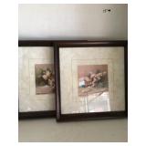 2 Floral Pictures in Frames
Approximately 13 1/2